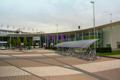 Cologne Trade Fair-north entrance during gamescom 2009
