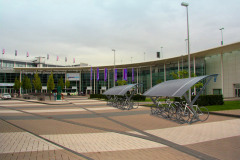 Cologne Trade Fair-north entrance during gamescom 2009